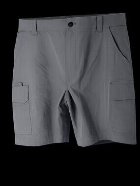 Worldwide Sportsman Men's Gray Fishing Cargo Shorts Size 48 Stretch Performance